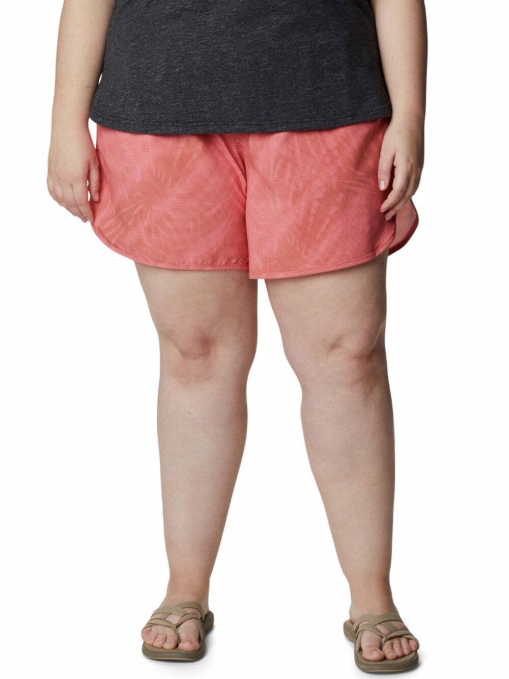 Columbia Womens Plus Size Bogata Bay Printed Stretch Shorts